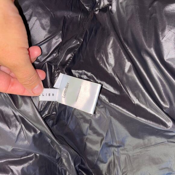 Iridescent Purple Women's Puffer Coat - Picture 11 of 16